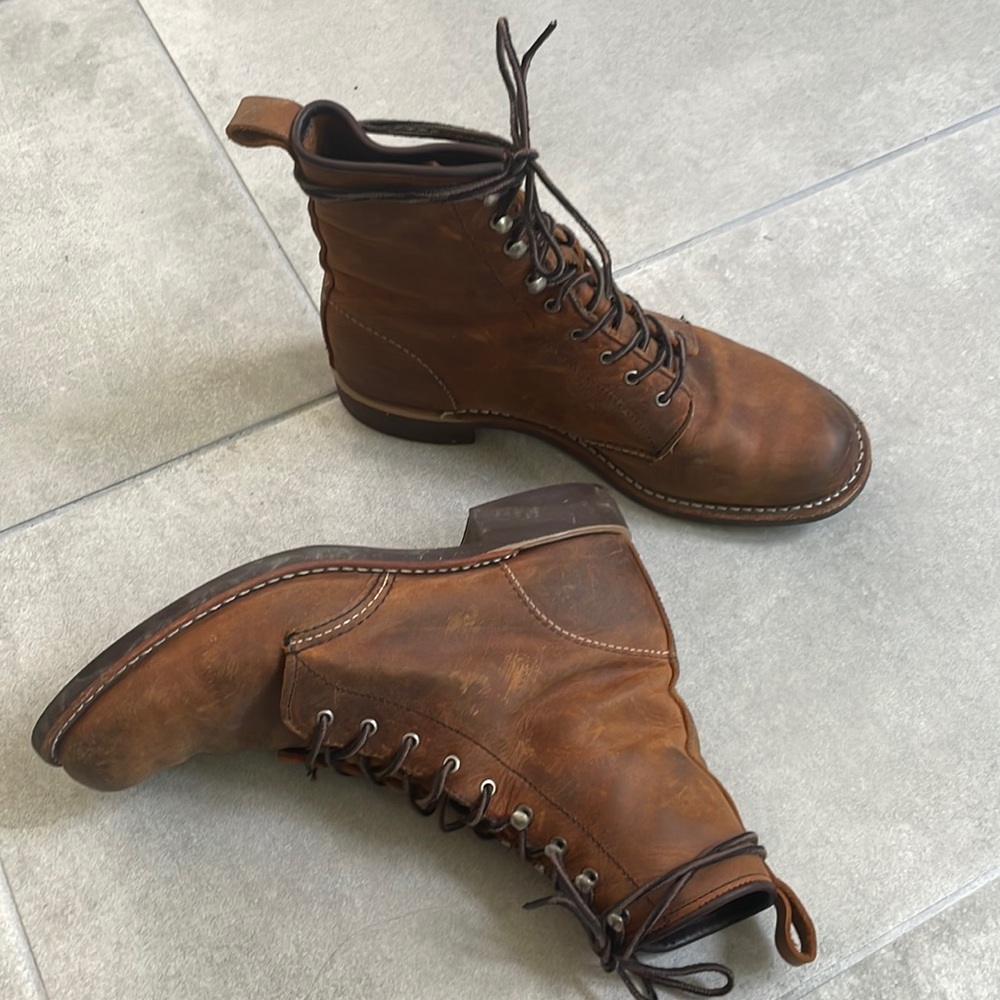 Red Wing Heritage Silversmith Short Boot in Copper Rough & Tough Leather